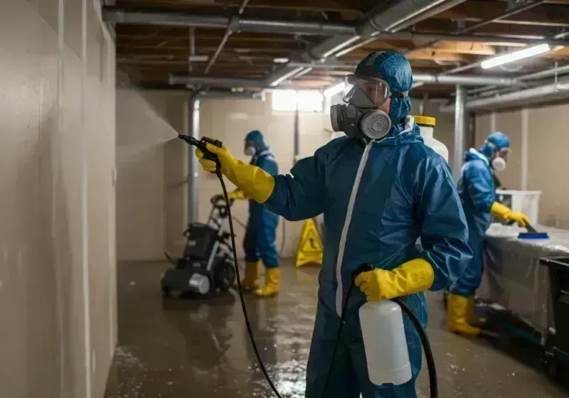 Basement Sanitization and Antimicrobial Treatment process in Billings, MO